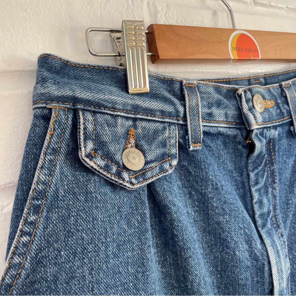 Vintage 80’s Vivaldi Jean Skirt Women’s Size 12 Denim Western Boot Scootin - Picture 2 of 9